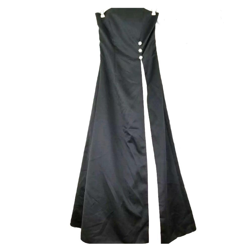 CACHE Black/White Satiny Prom Dress Size 0